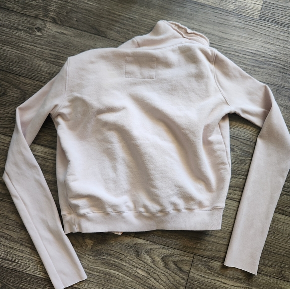 Frank & Eileen Tee Lab Asymmetric Zip Fleece Jacket in Dirty Ballerina Sz S - Picture 6 of 7